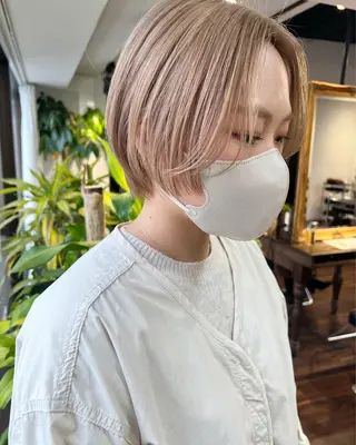 ショート カラー ハイトーン/ボブ 🎀sonokaのヘアスタイル