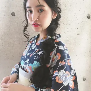 ロング カラー ヘアアレンジ マンツーマン半個室 tamuraのヘアスタイル