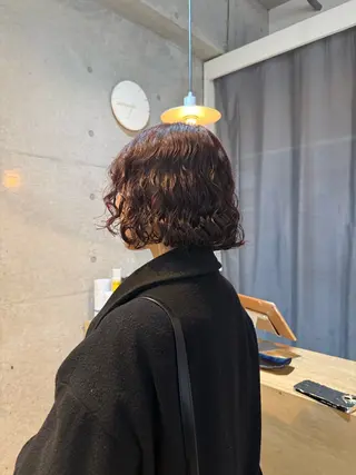 ミディアム 🌿朝5分でお洒落 パーマスタイル🌿のヘアスタイル