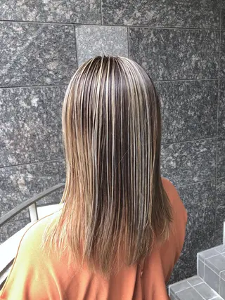 ミディアム カラーアンドケアリタ kitamuuuのヘアスタイル