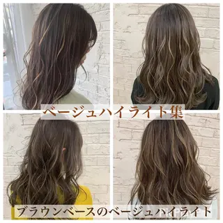 セミロング 🇺🇸ハイライト特 化美容師🇺🇸漆沢のヘアスタイル