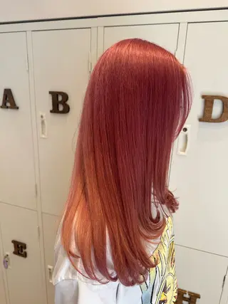 ロング カラー 河添 麗菜のヘアスタイル