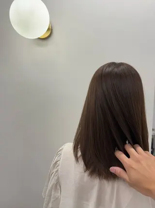 ミディアム カラー ヘアアレンジ 二ヶ月綺麗なデザイン カット/星野六三四のヘアスタイル