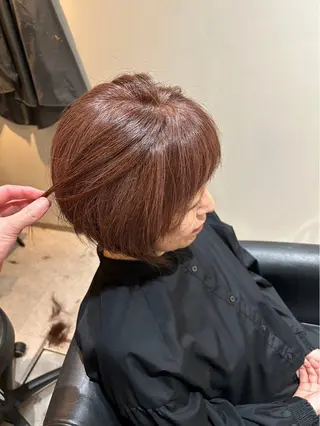 ショート カラー 脱白髪染め❕白髪 ぼかし特化🌟ヨコタのヘアスタイル