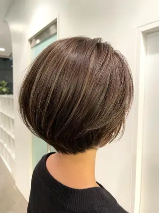 ショート ハイライト無料 韓国ヘア/レイヤーのヘアスタイル