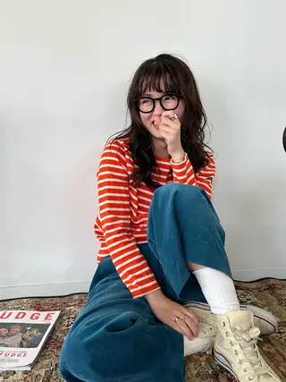 ミディアム パーマ さとう あやかのヘアスタイル