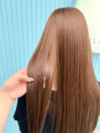 ロング カラー 🩶西 雪乃/透明感 くすみカラー🫧のヘアスタイル