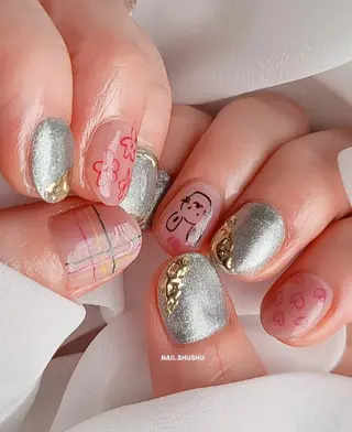 ネイル 3dパーツ/流行り 👧shushu❤️のネイルデザイン