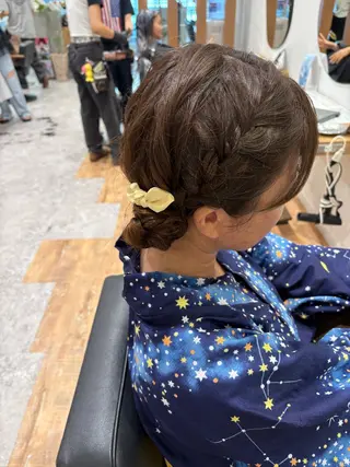 ヘアアレンジ ピンクカラーアレンジ 🩷AYANA🩷のヘアスタイル