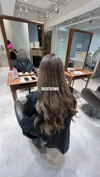 ロング カラー ヘアアレンジ 阪口 優希のヘアスタイル