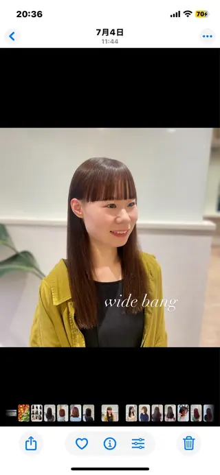 ミディアム ボブ/艶髪 soleilrukaのヘアスタイル