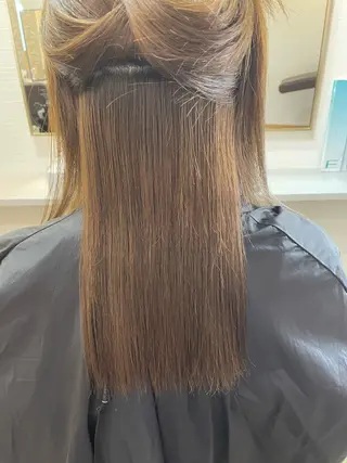 ロング パーマ YUI/ ブリーチカラー🌷のヘアスタイル