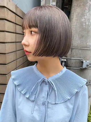 ミディアム カラー Pia ツボイ ケイタのヘアスタイル