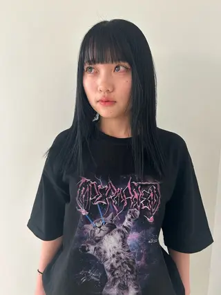 ロング カラー ケアパーマ/ケアブリ ーチdaisukeのヘアスタイル