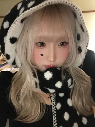 ロング カラー こだわりハイトーン/ ケアブリーチ/岸のヘアスタイル