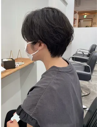 ショート カラー 立川艶髪カラーと映画 美容師YUJIのヘアスタイル