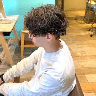 ショート パーマ メンズ メンズパーマ&メンズ 縮毛矯正/平野/渋谷のヘアスタイル