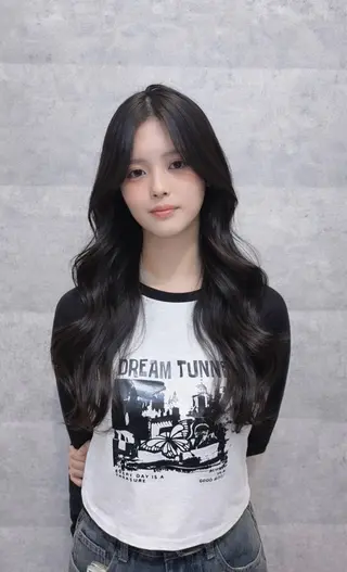 ロング カラー りん 🎀韓国スタイルのヘアスタイル