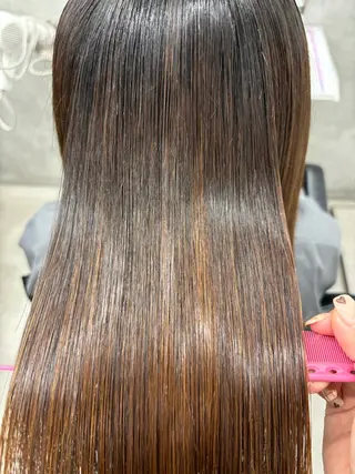 ロング カラー すぐ巻ける縮毛矯正 🍀勝倉　麗のヘアスタイル
