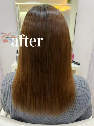 セミロング 【髪質改善カラー】 瀧田嵐士🇰🇷のヘアスタイル