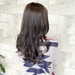 ロング カラー パーマ 村上 遥香 店長スタイリストのヘアスタイル