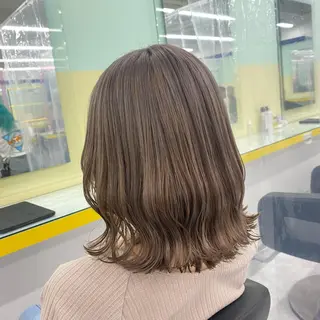 セミロング カラー ヘアアレンジ mai🍑暖色カラー /レイヤー💖のヘアスタイル