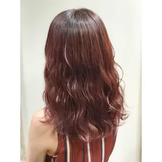 セミロング カラー 松村 未央のヘアスタイル