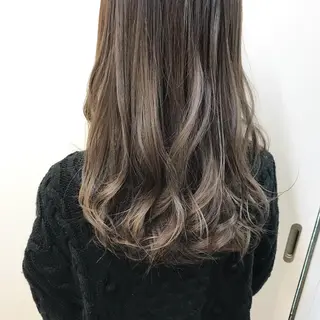 ロング カラー クニモトハルナ ボブ/柔らかカラーのヘアスタイル