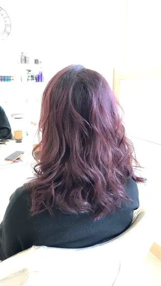 ロング カラー ヘアアレンジ 齋藤 艶珠のヘアスタイル