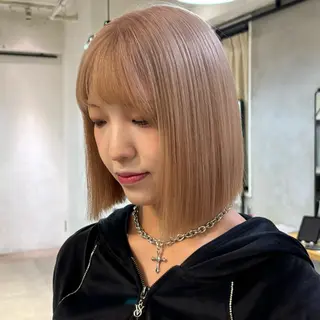 ミディアム 盛れる透明感カラー・ momokaのヘアスタイル