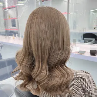 セミロング カラー パーマ ヘアアレンジ メンズ 🤍透明感カラー🤍 似合わせ🤍AINEのヘアスタイル