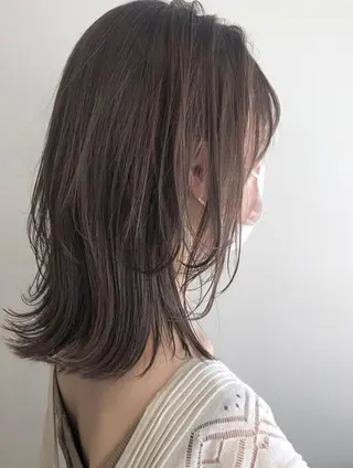 セミロング レイヤー／似合わせ TAKUYAのヘアスタイル