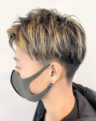 ショート カラー メンズ FLAGS YAMATOのヘアスタイル