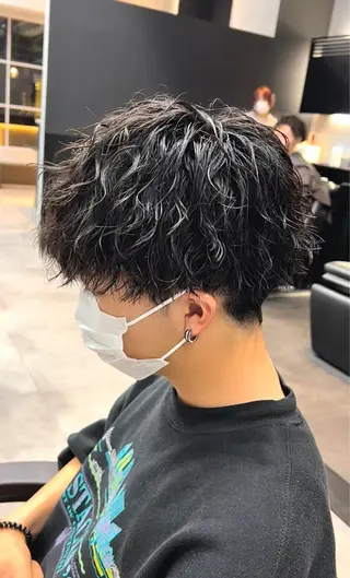 ショート パーマ メンズ 🦩パーマン🦩佐藤 航太のヘアスタイル