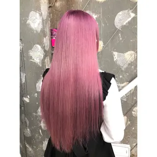 ロング カラー 推しカラー✨ オタク美容師ユウカのヘアスタイル