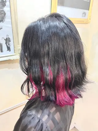 ミディアム カラー 岩谷/ブリーチ 🪽透明感カラーのヘアスタイル