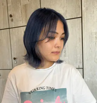 ミディアム カラー 似合わせレイヤー/ Wカラー🧸こころのヘアスタイル