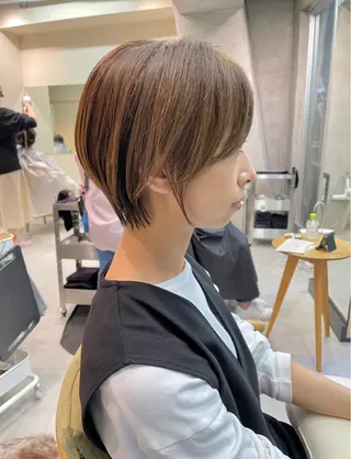 ショート カラー 似合わせショート×透 明感/やじまたかしのヘアスタイル