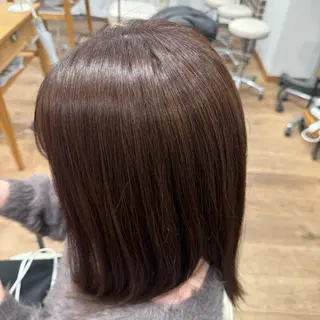 セミロング カラー 新井 菜摘のヘアスタイル