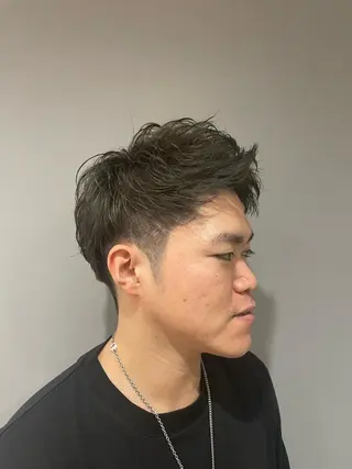 ショート カラー メンズ Ryo 難波 メンズサロンのヘアスタイル
