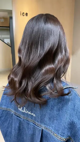 ミディアム カラー 🦋うる艶透明感ヘア 今井達也のヘアスタイル