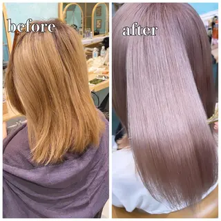 ミディアム カラー 🌈ブリーチ特化🌈 MINATOのヘアスタイル