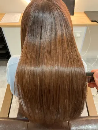 ロング カラー ヘアアレンジ キッズ 横浜関内髪質改善 re:Magoのヘアスタイル