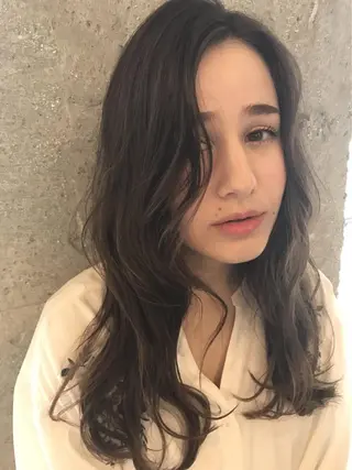 ロング カラー パーマ ヘアアレンジ メンズ キッズ ネイル "オトナ髪”/ LAKA TOCCAのヘアスタイル
