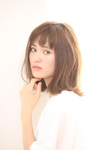 ミディアム パーマ ヘアアレンジ ネイル マツエク・マツパ シールエクステ／豊中 吉田孝司のヘアスタイル