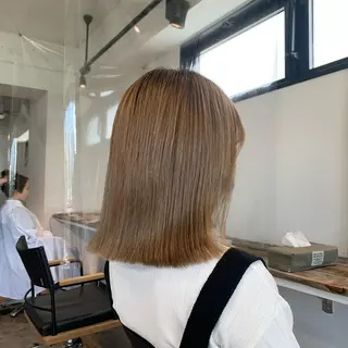 ミディアム ✅ケアブリーチ✅ トヨオカ ノブヒデのヘアスタイル