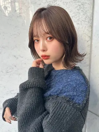 ミディアム 佐藤 宏紀のヘアスタイル