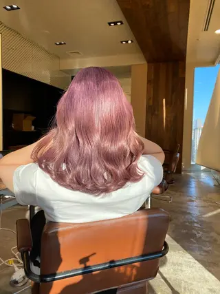 カラー 顔まわりの神様✨ 透明感カラー藤嶋秀幸のヘアスタイル