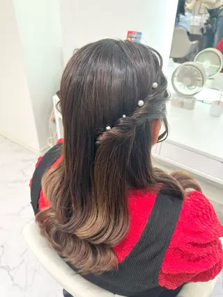 ロング ヘアアレンジ ヘアセット専門店 Rのヘアスタイル