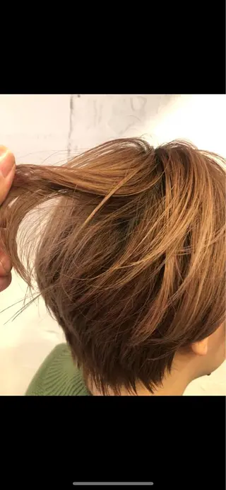 ショート カラー 骨格診断🍃ショート /ショートボブ✨岡元のヘアスタイル
